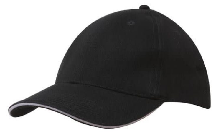 Picture of Brushed Heavy Cotton Cap with Sandwich Trim