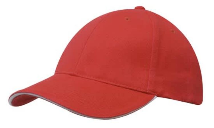 Picture of Brushed Heavy Cotton Cap with Sandwich Trim