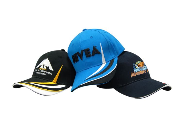 Picture of Brushed Heavy Cotton Cap with Indented Peak & Crown/Peak Embroidery