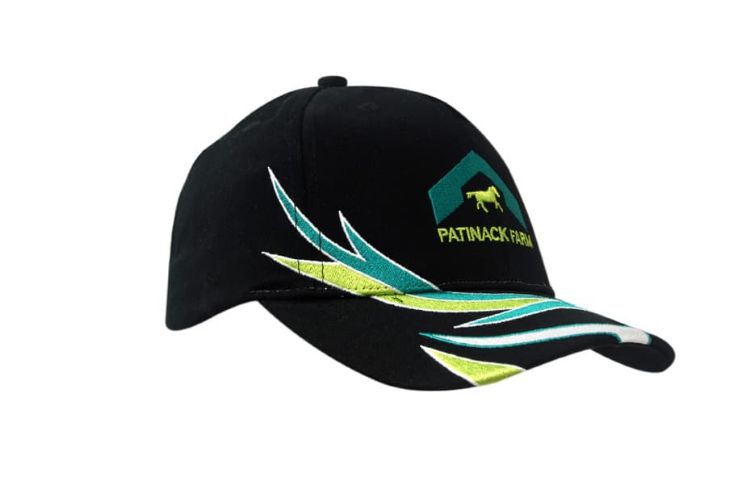 Picture of Brushed Heavy Cotton Cap with Crown & Peak Flash Embroidery