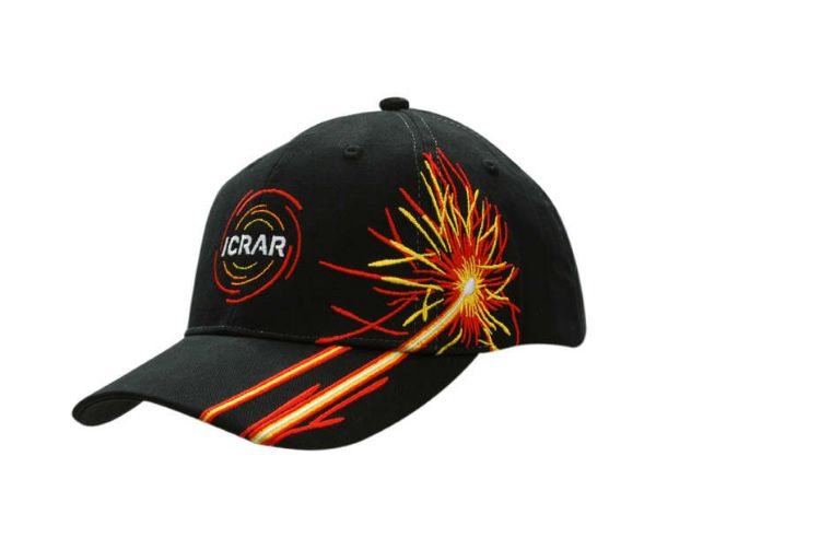 Picture of Brushed Heavy Cotton Cap with Firework Embroidery on Crown & Peak