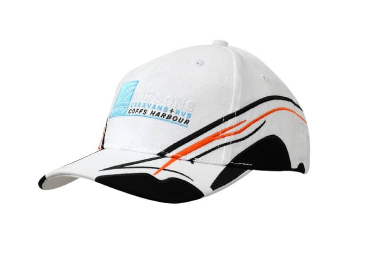 Picture of Brushed Heavy Cotton Cap with Fabric Inserts/Embroidery on Crown & Peak