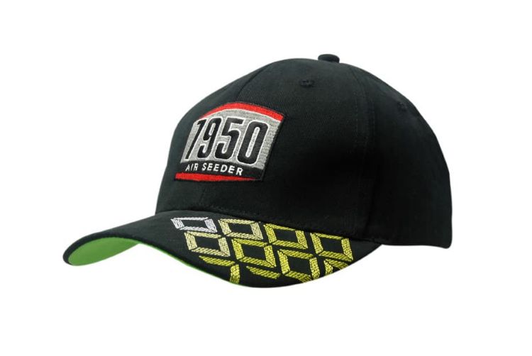 Picture of Brushed Heavy Cotton Cap with Embroidered Squares on Peak