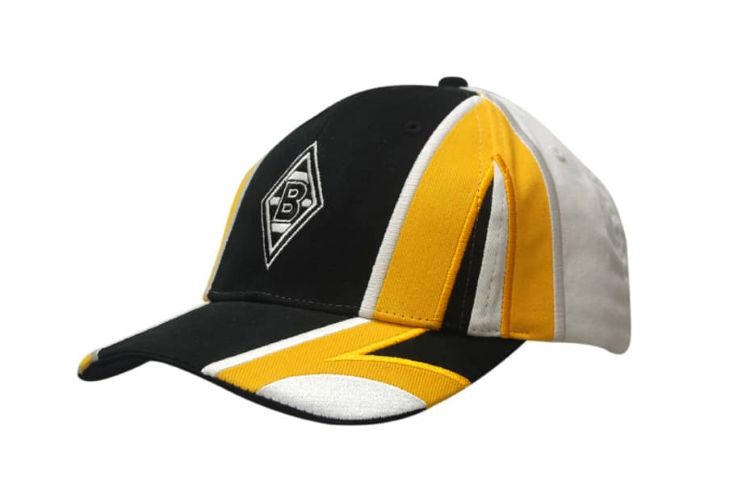 Picture of Brushed Heavy Cotton Cap with Fabric Inserts/Embroidery on Crown & Peak