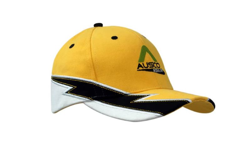 Picture of Brushed Heavy Cotton Cap with Strike Design on Crown & Peak