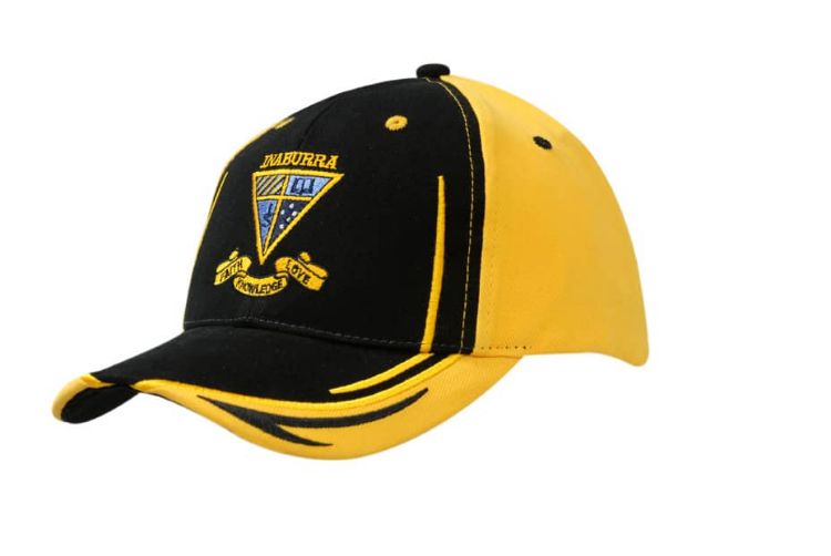 Picture of Brushed Heavy Cotton Cap with Crown/Peak Embroidery & Fabric Inserts on Peak