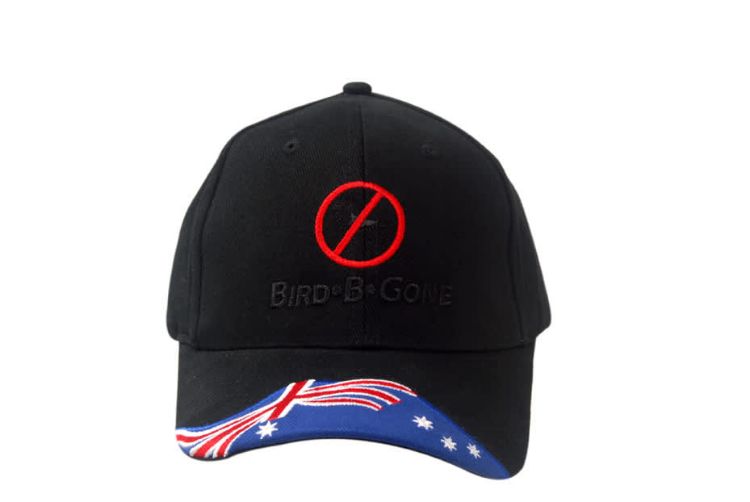 Picture of Brushed Heavy Cotton Cap with Australia Flag Insert/Embroidery on Peak