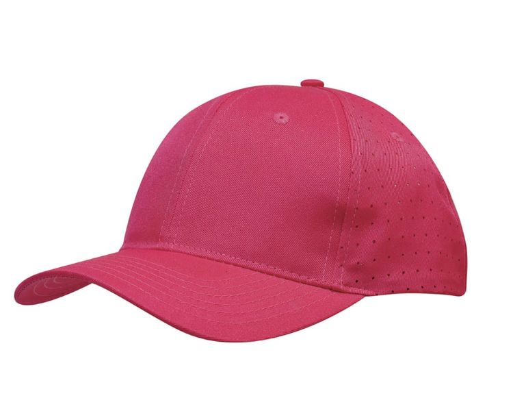 Picture of Breathable Poly Twill Cap with Circle Perforations