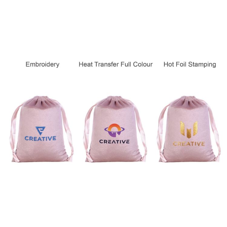 Picture of Silk Velvet Drawstring Bags