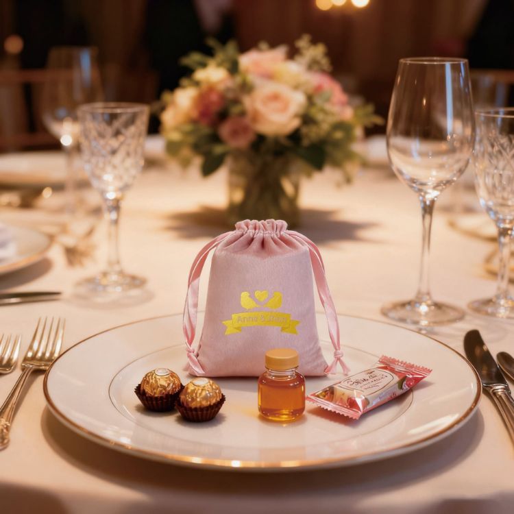 Picture of Silk Velvet Drawstring Bags