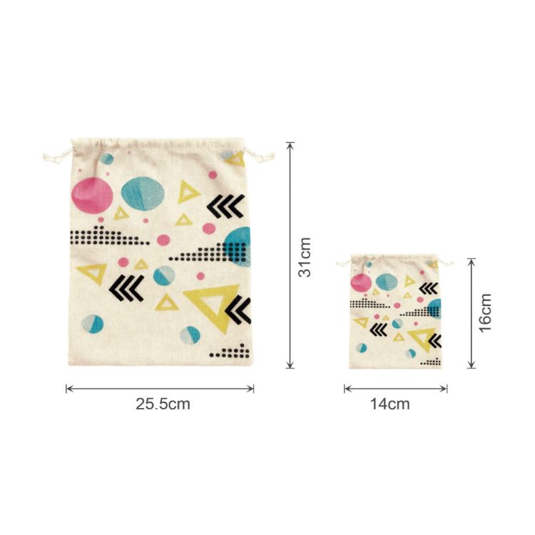 Picture of Cotton Linen Drawstring Bags