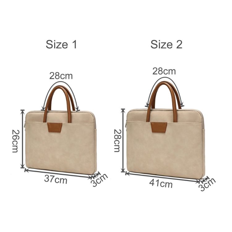 Picture of Suede PU Leather Laptop Bag