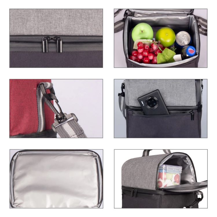 Picture of Two Compartment Lunch Bag