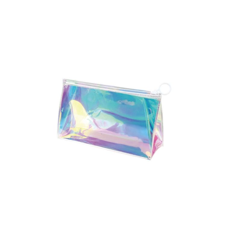 Picture of Custom Ziplock Holographic Cosmetic Bag
