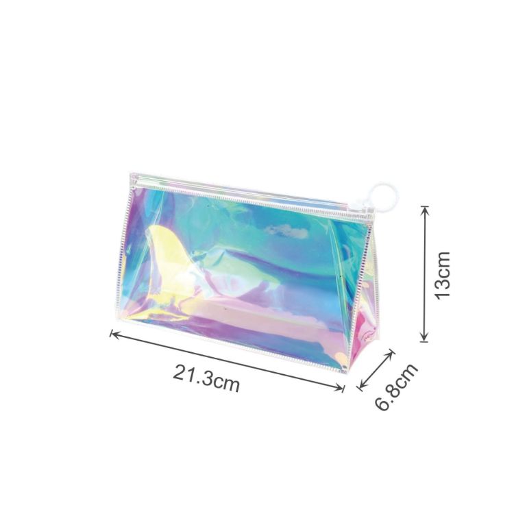 Picture of Custom Ziplock Holographic Cosmetic Bag