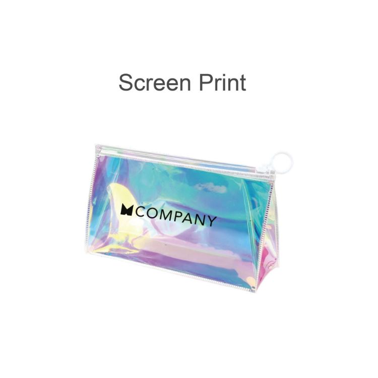 Picture of Custom Ziplock Holographic Cosmetic Bag