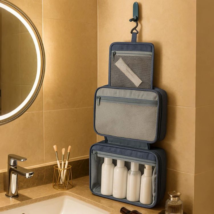 Picture of Portable Hanging Travel Toiletry Bag