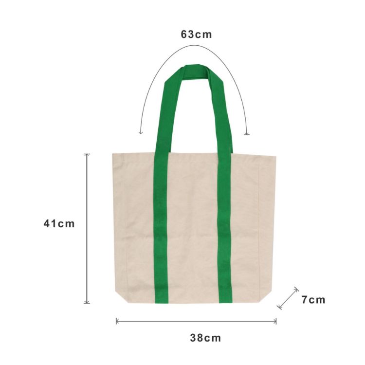 Picture of Custom Woven Handle Tote Bag