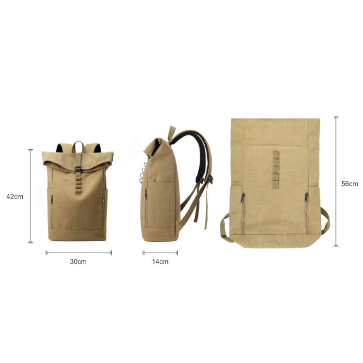 Picture of Canvas Roll Top Vintage Backpack