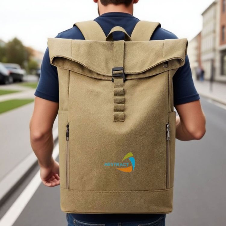 Picture of Canvas Roll Top Vintage Backpack