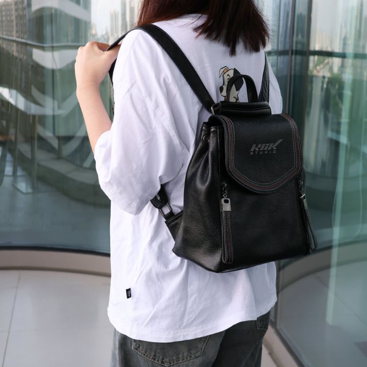 Picture of Convertible Leather Backpack