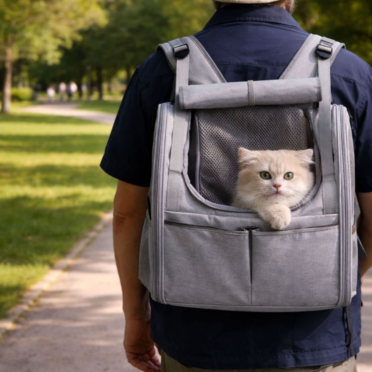 Picture of Pet Backpack Carrier with Expandable Design