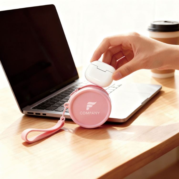 Picture of Round Silicone Coin Pouch