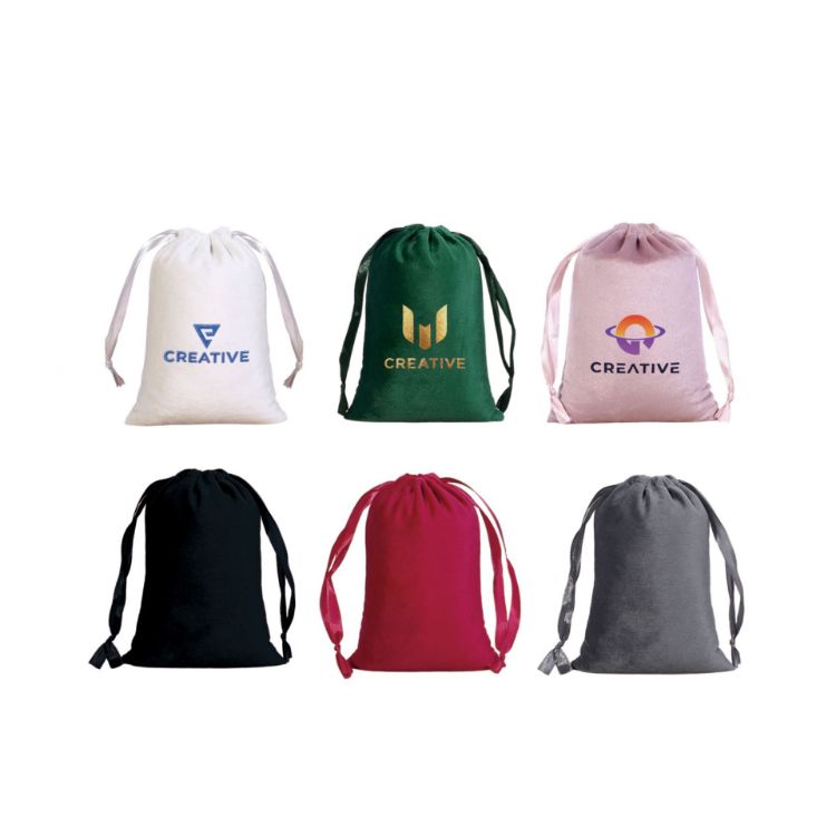 Picture of Silk Velvet Drawstring Bags