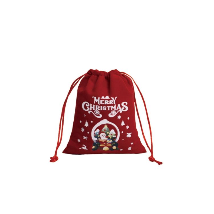 Picture of Christmas Drawstring Gift Bags