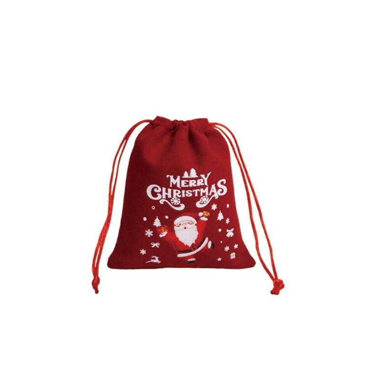 Picture of Christmas Drawstring Gift Bags