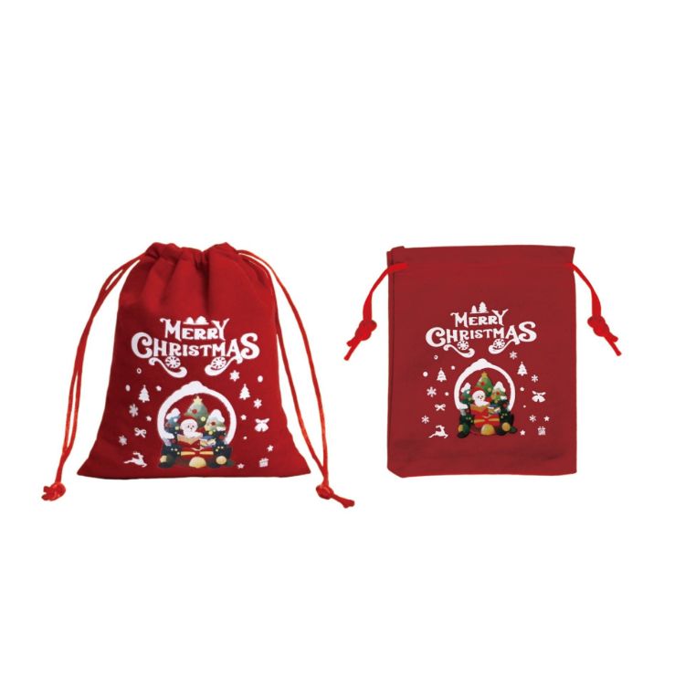 Picture of Christmas Drawstring Gift Bags
