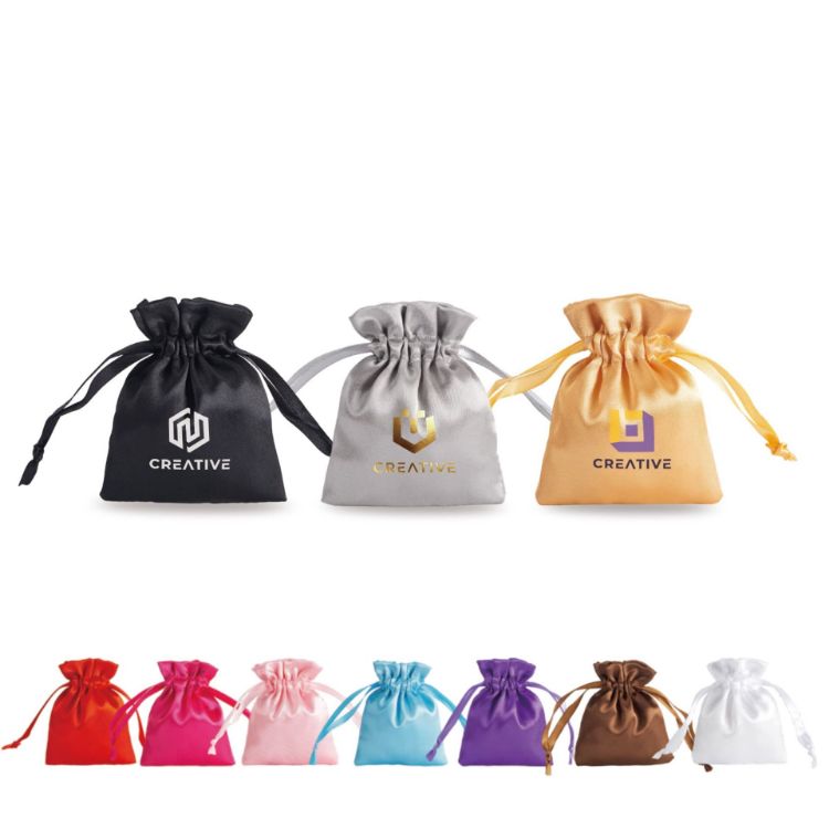 Picture of Silk Satin Drawstring Bags
