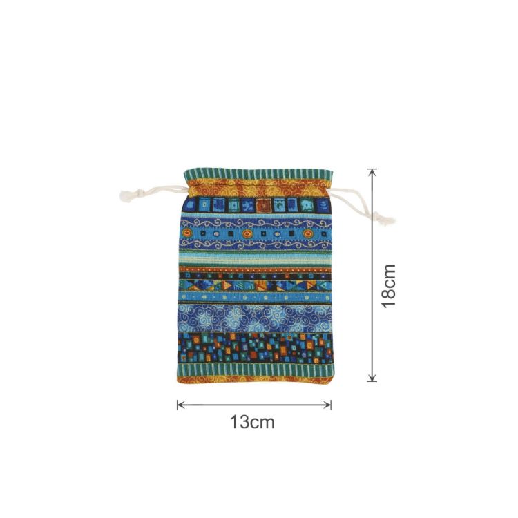 Picture of Linen Burlap Drawstring Bags