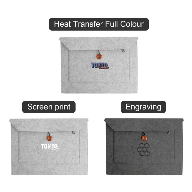 Picture of RPET Custom Felt Laptop Bag