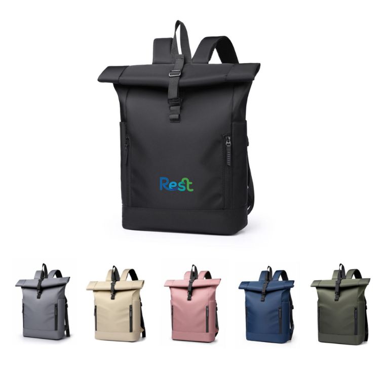Picture of Roll Top Laptop Backpack