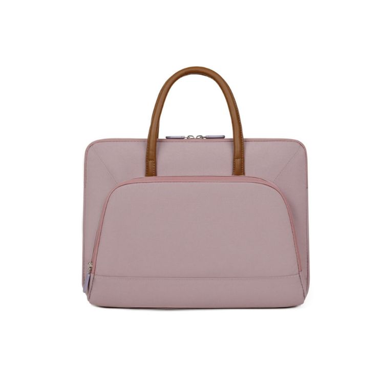 Picture of PU Handle Laptop Bag with Zippered Outer Pocket