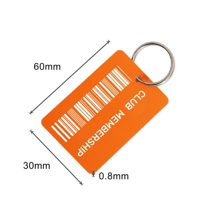 Picture of Custom Shape Plastic Card Key Tags