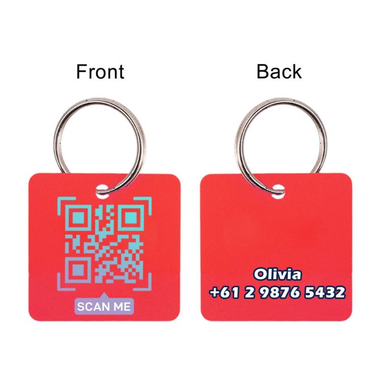 Picture of Custom Shape Plastic Card Key Tags