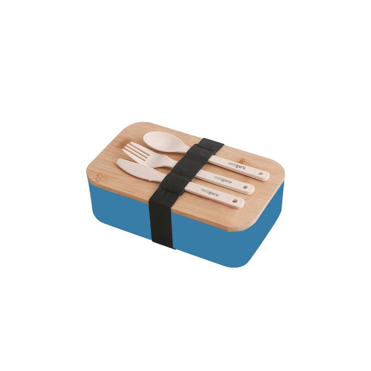Picture of Lunch Box with Bamboo Cover