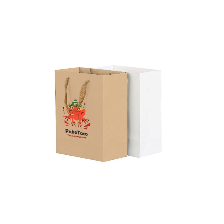 Picture of Small Vertical Paper Bag with Rope Handle(150 x 220 x 90mm)