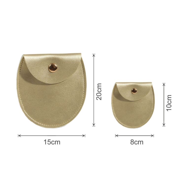 Picture of Oval PU Leather Jewellery Pouch