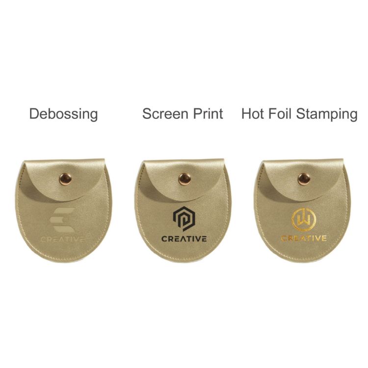 Picture of Oval PU Leather Jewellery Pouch