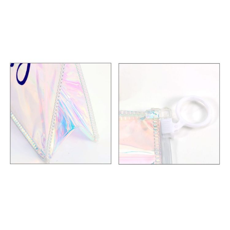 Picture of Custom Ziplock Holographic Cosmetic Bag