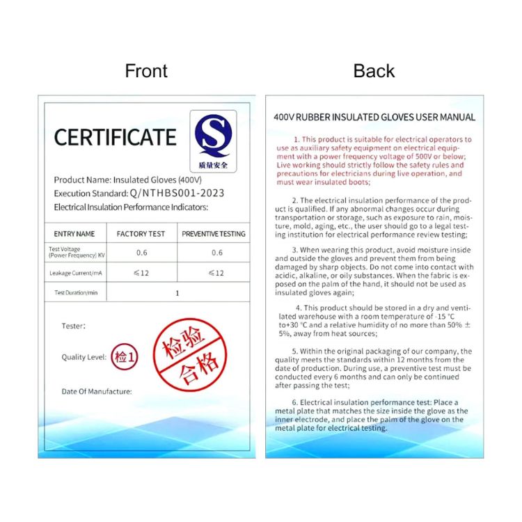 Picture of Regular 400V Touchscreen Insulating Gloves