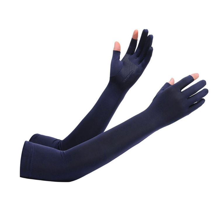Picture of Long Sleeve Sun Protective Gloves with 2 Open Fingers