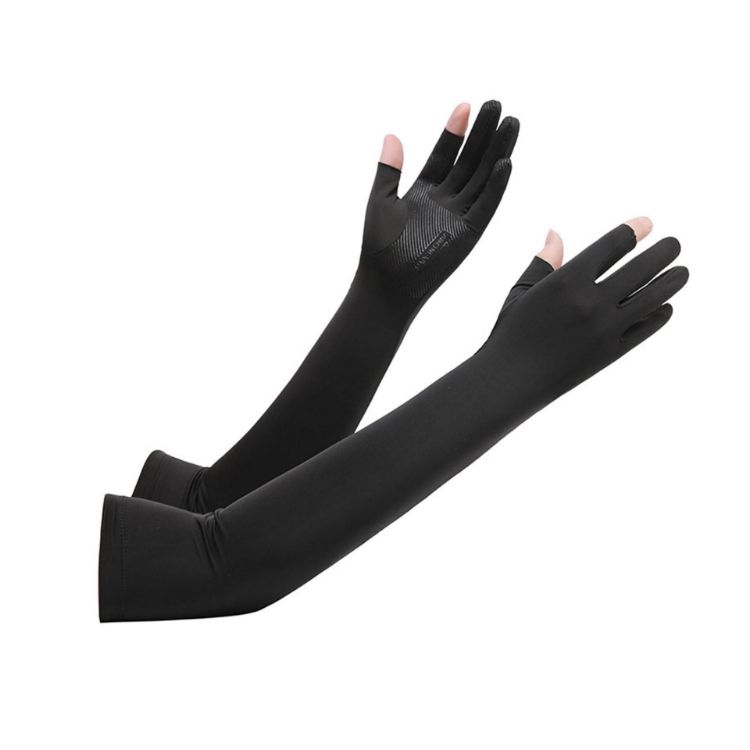 Picture of Long Sleeve Sun Protective Gloves with 2 Open Fingers