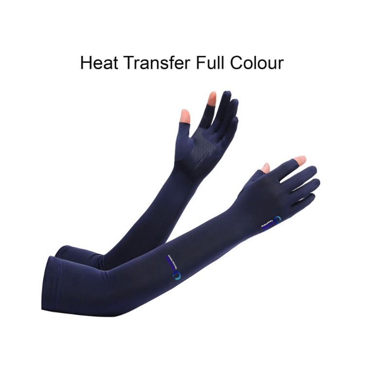 Picture of Long Sleeve Sun Protective Gloves with 2 Open Fingers