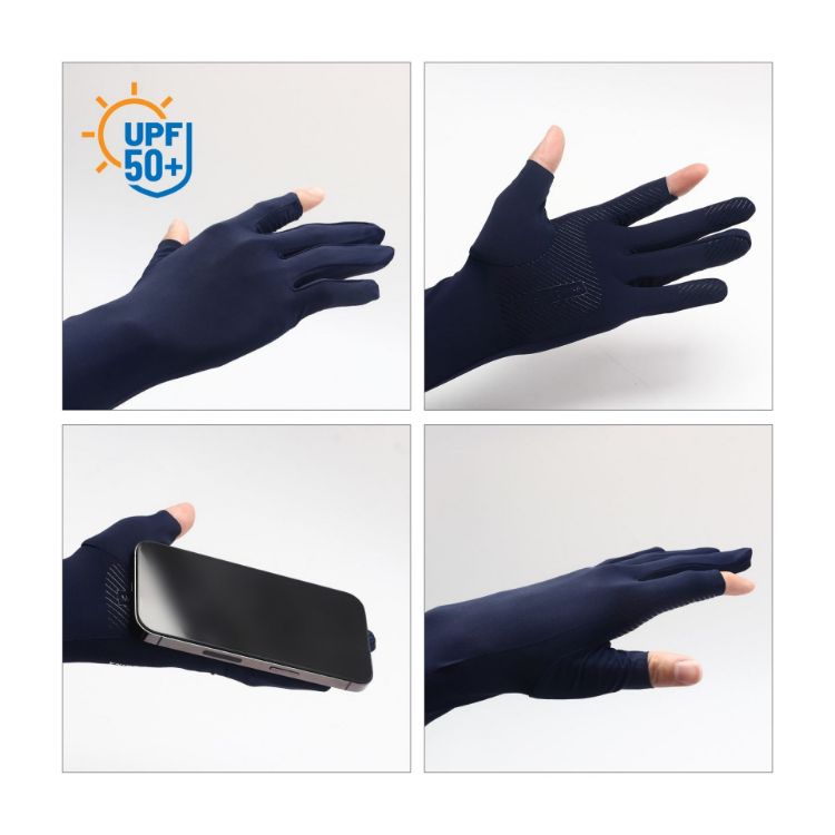 Picture of Long Sleeve Sun Protective Gloves with 2 Open Fingers