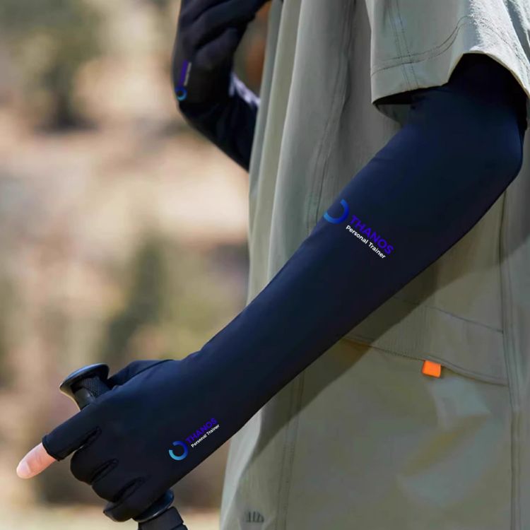 Picture of Long Sleeve Sun Protective Gloves with 2 Open Fingers