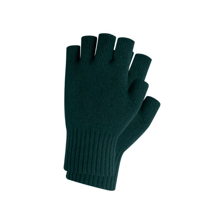 Picture of Adults Plain Knitted Fingerless Gloves with Woven Label